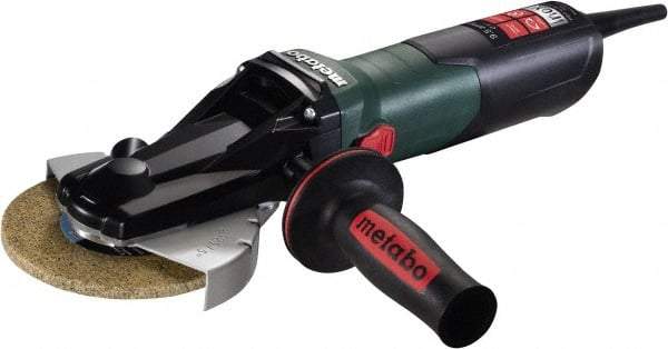Metabo - 5" Wheel Diam, 2,000 to 7,600 RPM, Corded Angle & Disc Grinder - 5/8-11 Spindle, 9.5 Amps - Apex Tool & Supply