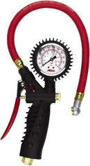 Milton - 0 to 230 psi Dial Ball Foot Tire Pressure Gauge - 15' Hose Length - Apex Tool & Supply