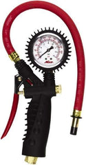 Milton - 0 to 230 psi Dial Straight Tire Pressure Gauge - 15' Hose Length - Apex Tool & Supply
