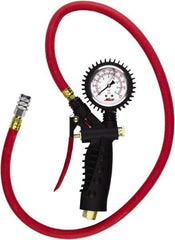 Milton - 0 to 230 psi Dial Kwik Grip Safety Tire Pressure Gauge - 36' Hose Length - Apex Tool & Supply