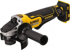 DeWALT - 4-1/2" Wheel Diam, 9,000 RPM, Cordless Angle & Disc Grinder - 5/8-11 Spindle, 20 Volts - Apex Tool & Supply