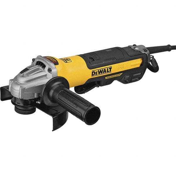 DeWALT - 5 & 6" Wheel Diam, 9,000 RPM, Corded Angle & Disc Grinder - 5/8-11 Spindle, 13 Amps - Apex Tool & Supply