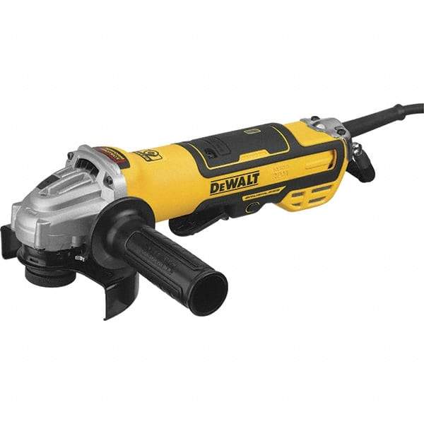 DeWALT - 5" Wheel Diam, 10,500 RPM, Corded Angle & Disc Grinder - 5/8-11 Spindle, 13 Amps - Apex Tool & Supply