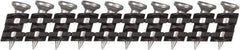 DeWALT - 11 Gauge 0.12" Shank Diam 1/2" Long Concrete Nails for Power Nailers - Steel, Zinc Finish, Smooth Shank, Angled Stick Plastic Collation, Round Head - Apex Tool & Supply
