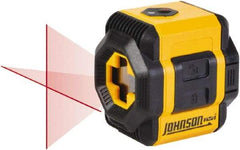 Johnson Level & Tool - 2 Beam 30' Max Range Self Leveling Cross Line Laser - Red Beam, 3/16" at 30' Accuracy - Apex Tool & Supply