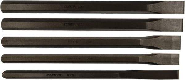 Mayhew - 5 Piece Cold Chisel Set - Sizes Included 1/2 to 1" - Apex Tool & Supply