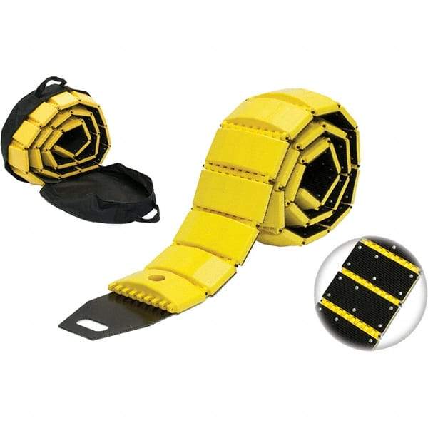 TAPCO - 120" Long x 8-3/4" Wide x 1-3/4" High, Speed Bump - Yellow, Plastic - Apex Tool & Supply