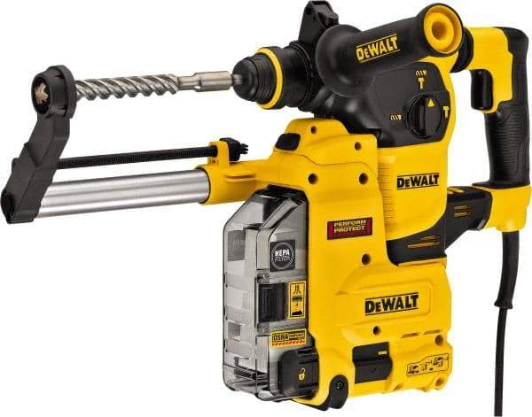 DeWALT - 120 Volt 1" SDS Plus Chuck Electric Rotary Hammer - 0 to 5,200 BPM, 0 to 1,150 RPM, Reversible - Apex Tool & Supply