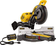 DeWALT - 15 Amp, 120 Volt, 3,800 RPM, 45° Right Double Bevel Sliding Miter Saw - 5/8" Arbor, 12" Blade Diam - Apex Tool & Supply