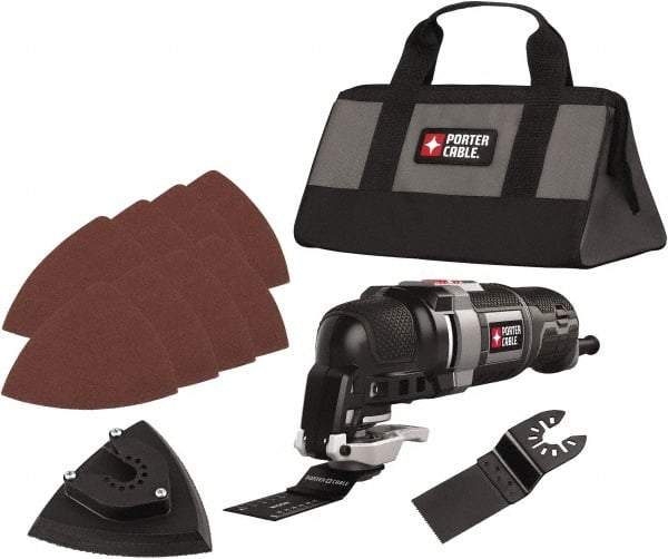 Porter-Cable - 120 Volt Electric Multi-Tool Kit - 10,000 to 22,000 RPM, 3 Amps - Apex Tool & Supply