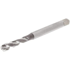 Iscar - #10-32 UNF 3 Flute 2B Modified Bottoming Spiral Flute Tap - Cobalt, Uncoated, 70mm OAL, Right Hand Flute, Right Hand Thread, Series TPS UNF - Apex Tool & Supply