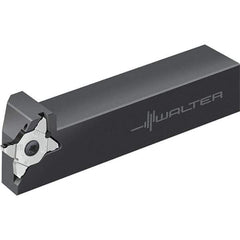 Walter - 6mm Max Depth of Cut, Indexable Grooving Tool Holder - 25.4mm Shank Height, 25.4mm Shank Width, 150mm OAL - Apex Tool & Supply
