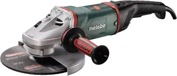 Metabo - 9" Wheel Diam, 6,600 RPM, Corded Angle & Disc Grinder - 5/8-11 Spindle, 15 Amps - Apex Tool & Supply