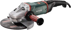 Metabo - 9" Wheel Diam, 6,600 RPM, Corded Angle & Disc Grinder - 5/8-11 Spindle, 15 Amps - Apex Tool & Supply