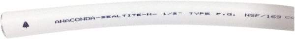 Anaconda Sealtite - 1/2" Trade Size, 100' Long, Flexible Liquidtight Conduit - Food Grade PVC & Galvanized Steel, 12.7mm ID - Apex Tool & Supply