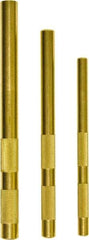 Mayhew - 3 Piece, 3/8 to 5/8", Drift Punch Set - Round Shank, Brass, Comes in Plastic Tray - Apex Tool & Supply