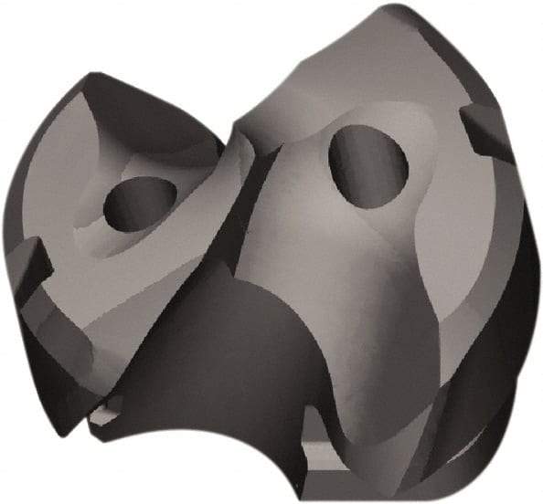 Kennametal - Series KTFS, 15.1mm Diam Grade KC7410 143° Replaceable Drill Tip - Carbide, AlCr Finish, T Seat Size, Through Coolant - Apex Tool & Supply