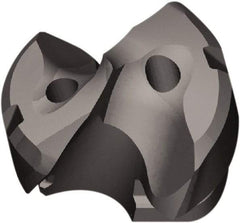 Kennametal - Series KTFS, 9/16" Diam Grade KC7410 143° Replaceable Drill Tip - Carbide, AlCr Finish, R Seat Size, Through Coolant - Apex Tool & Supply