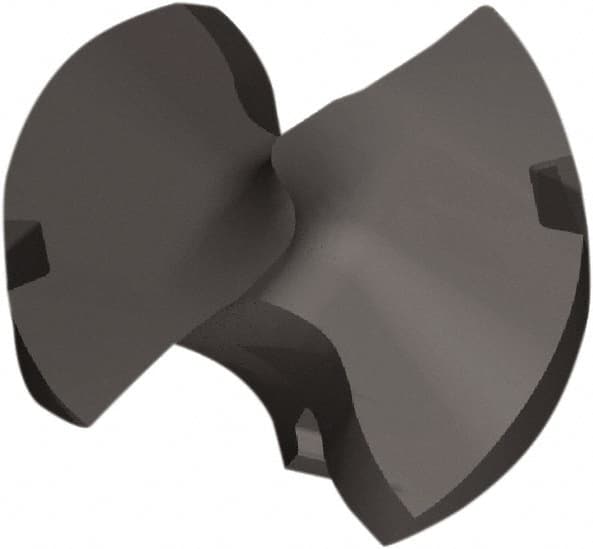 Kennametal - Series KTFS, 24.6mm Diam Grade KCP15A 143° Replaceable Drill Tip - Apex Tool & Supply