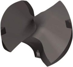 Kennametal - Series KTFS, 16.4mm Diam Grade KCP15A 143° Replaceable Drill Tip - Carbide, AlTiN Finish, U Seat Size - Apex Tool & Supply