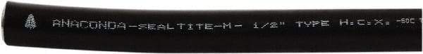 Anaconda Sealtite - 1" Trade Size, 400' Long, Flexible Liquidtight Conduit - Galvanized Steel & Rubber, 25.4mm ID, Black - Apex Tool & Supply