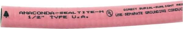 Anaconda Sealtite - 1/2" Trade Size, 500' Long, Flexible Liquidtight Conduit - Galvanized Steel & PVC, 12.7mm ID - Apex Tool & Supply