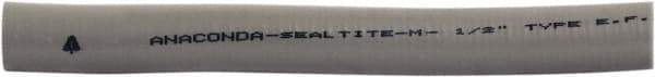 Anaconda Sealtite - 3/4" Trade Size, 1,000' Long, Flexible Liquidtight Conduit - Galvanized Steel & PVC, 19.05mm ID, Gray - Apex Tool & Supply
