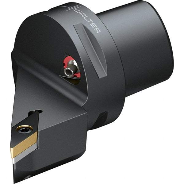 Walter - 107.5° Lead Angle, Indexable Turning Toolholder - 74mm OAL, Series SVHB-CAPTO-AUSSEN - Apex Tool & Supply