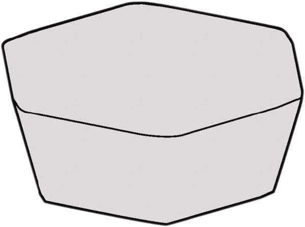 Kennametal - HDHN232 Grade KBK50 CBN Milling Insert - Uncoated, 3/16" Thick, 1/2" Inscribed Circle, 0.032" Corner Radius - Apex Tool & Supply