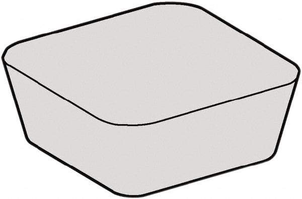 Kennametal - SDHN43 Grade KBK50 CBN Milling Insert - Uncoated, 3/16" Thick, 1/2" Inscribed Circle - Apex Tool & Supply