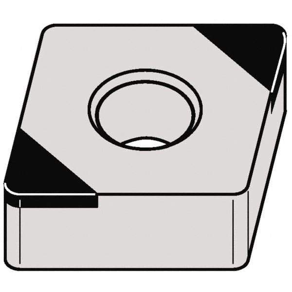 Kennametal - CNGA433 MT Grade KBH10 CBN Turning Insert - 80° Diamond, 1/2" Inscr Circle, 3/16" Thick, 3/64" Corner Radius - Apex Tool & Supply