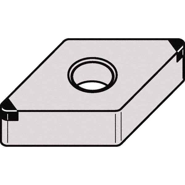 Kennametal - DNGA433 Grade KBH10 CBN Turning Insert - 55° Diamond, 1/2" Inscr Circle, 3/16" Thick, 3/64" Corner Radius - Apex Tool & Supply