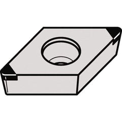 Kennametal - DCGW32.52 FWMT Grade KBH10 CBN Turning Insert - 55° Diamond, 3/8" Inscr Circle, 5/32" Thick, 1/32" Corner Radius - Apex Tool & Supply