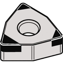 Kennametal - WNGA432 MT Grade KBH10 CBN Turning Insert - 80° Trigon, 1/2" Inscr Circle, 3/16" Thick, 1/32" Corner Radius - Apex Tool & Supply