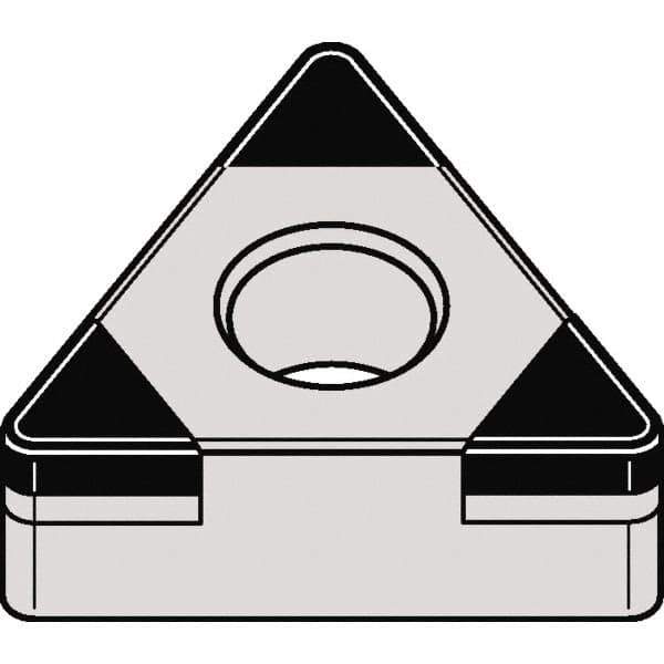 Kennametal - TNGA333 MT Grade KBH10 CBN Turning Insert - 60° Triangle, 3/8" Inscr Circle, 3/16" Thick, 3/64" Corner Radius - Apex Tool & Supply
