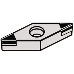 Kennametal - VBGW222 MT Grade KBH10 CBN Turning Insert - 35° Diamond, 1/4" Inscr Circle, 1/8" Thick, 1/32" Corner Radius - Apex Tool & Supply