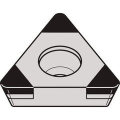 Kennametal - TPGW332 MT Grade KBH10 CBN Turning Insert - 60° Triangle, 3/8" Inscr Circle, 3/16" Thick, 1/32" Corner Radius - Apex Tool & Supply