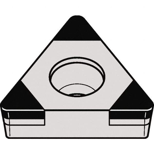Kennametal - TCGW21.51 MT Grade KBH10 CBN Turning Insert - 60° Triangle, 1/4" Inscr Circle, 3/32" Thick, 1/64" Corner Radius - Apex Tool & Supply