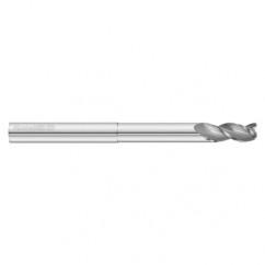 10mm Dia. x 100mm Overall Length 3-Flute 1.5mm C/R Solid Carbide SE End Mill-Round Shank-Center Cut-Uncoated - Apex Tool & Supply
