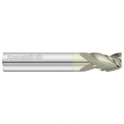 8mm Dia. x 64mm Overall Length 3-Flute Square End Solid Carbide SE End Mill-Round Shank-Center Cut-FC5 - Apex Tool & Supply