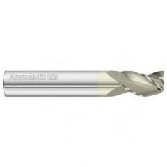 8mm Dia. x 64mm Overall Length 3-Flute Square End Solid Carbide SE End Mill-Round Shank-Center Cut-FC5 - Apex Tool & Supply