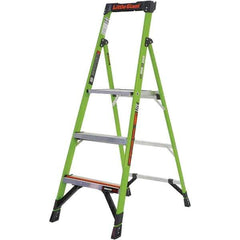 Little Giant Ladder - 3 Steps, 5' High, Type IAA Rating, Fiberglass Step Ladder - 375 Lb Capacity, 20-1/2" Base Width - Apex Tool & Supply