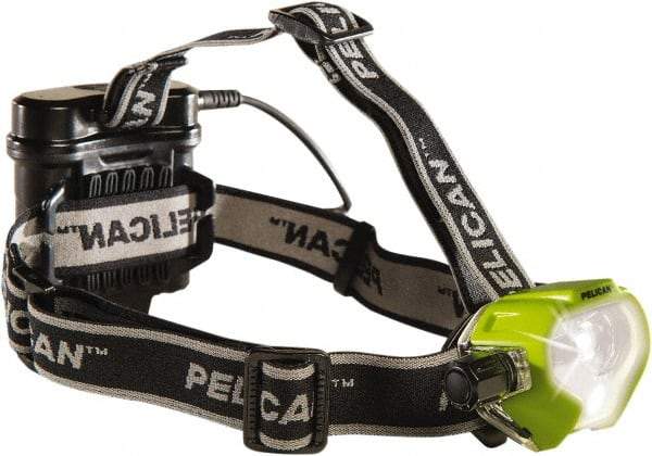 Pelican Products, Inc. - LED Bulb, 215 Lumens, Hands-free Flashlight - Yellow Polycarbonate Body, 4 AA Alkaline Batteries Included - Apex Tool & Supply