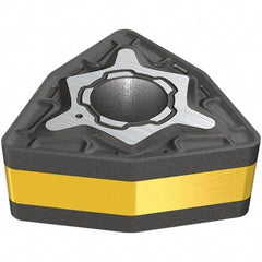Iscar - WNMG434 M3P Grade IC830 Carbide Turning Insert - TiAlN/AlTiN/TiN Finish, 80° Trigon, 12.7mm Inscr Circle, 4.76mm Thick, 1.6mm Corner Radius - Apex Tool & Supply