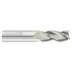 3/4 Dia. x 4 Overall Length 3-Flute Square End Solid Carbide SE End Mill-Round Shank-Center Cut-FC19 - Apex Tool & Supply