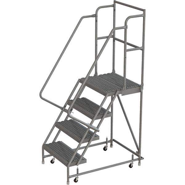TRI-ARC - Rolling & Wall Mounted Ladders & Platforms Type: Rolling Warehouse Ladder Style: Rolling Platform Ladder - Apex Tool & Supply