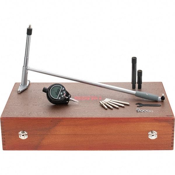 SPI - 250 to 400mm, 400mm Deep, Electronic Bore Gage - Up to 0.018mm Accuracy, 0.002mm Resolution, Data Output, Includes Indicator - Apex Tool & Supply