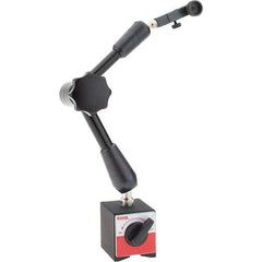 SPI - 60mm Long x 50mm Wide x 55mm High Magnetic Indicator Base - 80 Kg Magnetic Pull, 385mm Rod Length, Articulated Arm - Apex Tool & Supply