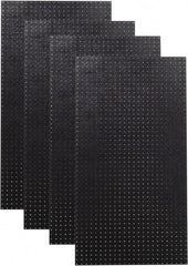 Triton - 24" Wide x 48" High Peg Board Storage Board - 4 Panels, Polyethylene, Black - Apex Tool & Supply