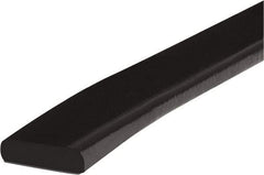 PRO-SAFE - 39" Long, Polyurethane Foam Type F Surface Guard - Black, 1" High x 2" Wide Side - Apex Tool & Supply